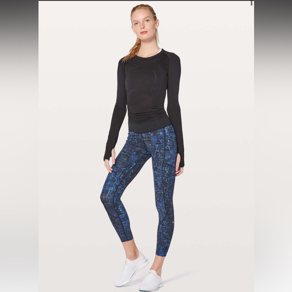 Lululemon Keep Your Form Tight 25" - City Lights Multi Black / Black - Size 2